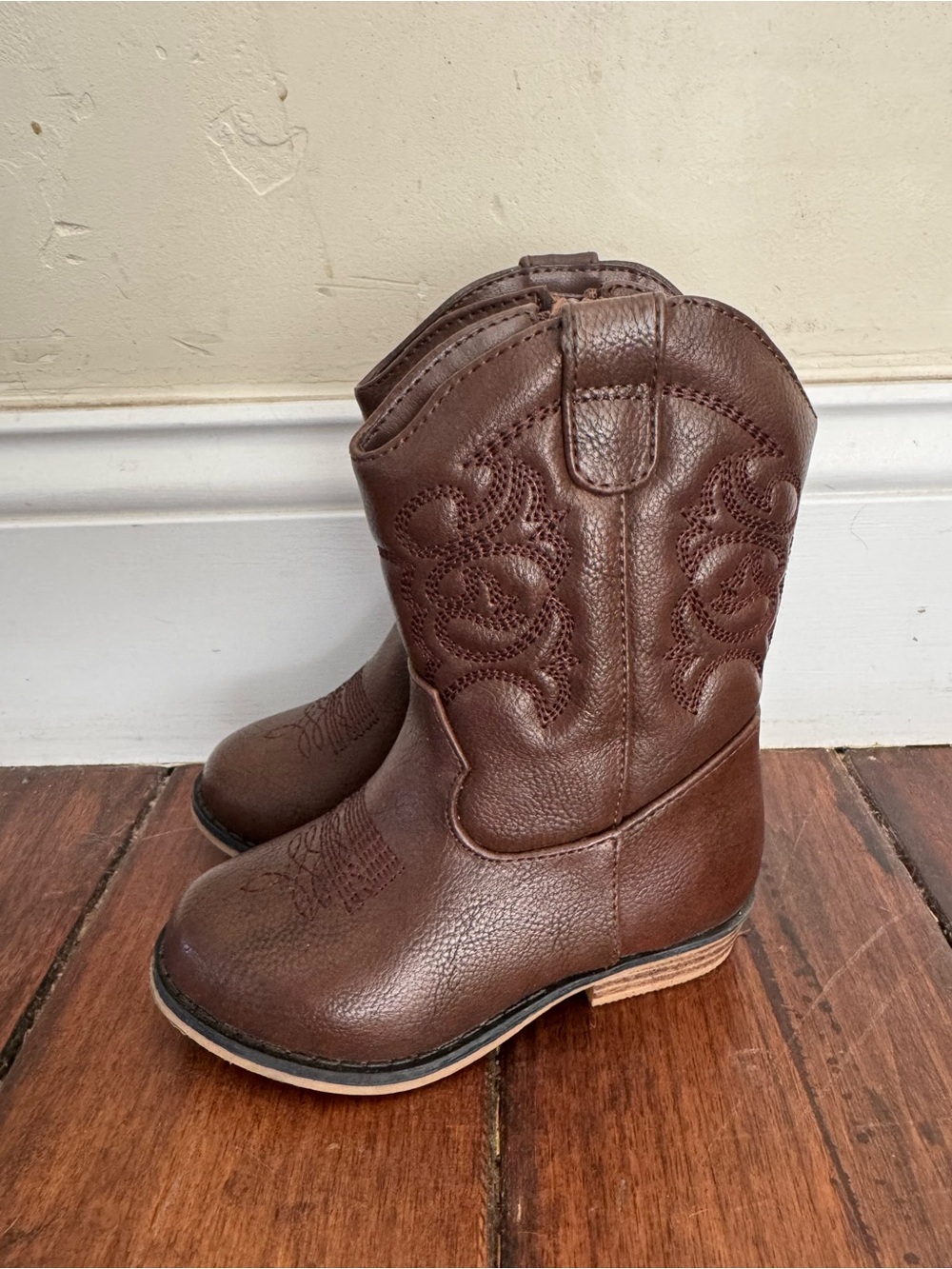 Cat & Jack Brown Cowboy Boots | Toddler Girl Size 7